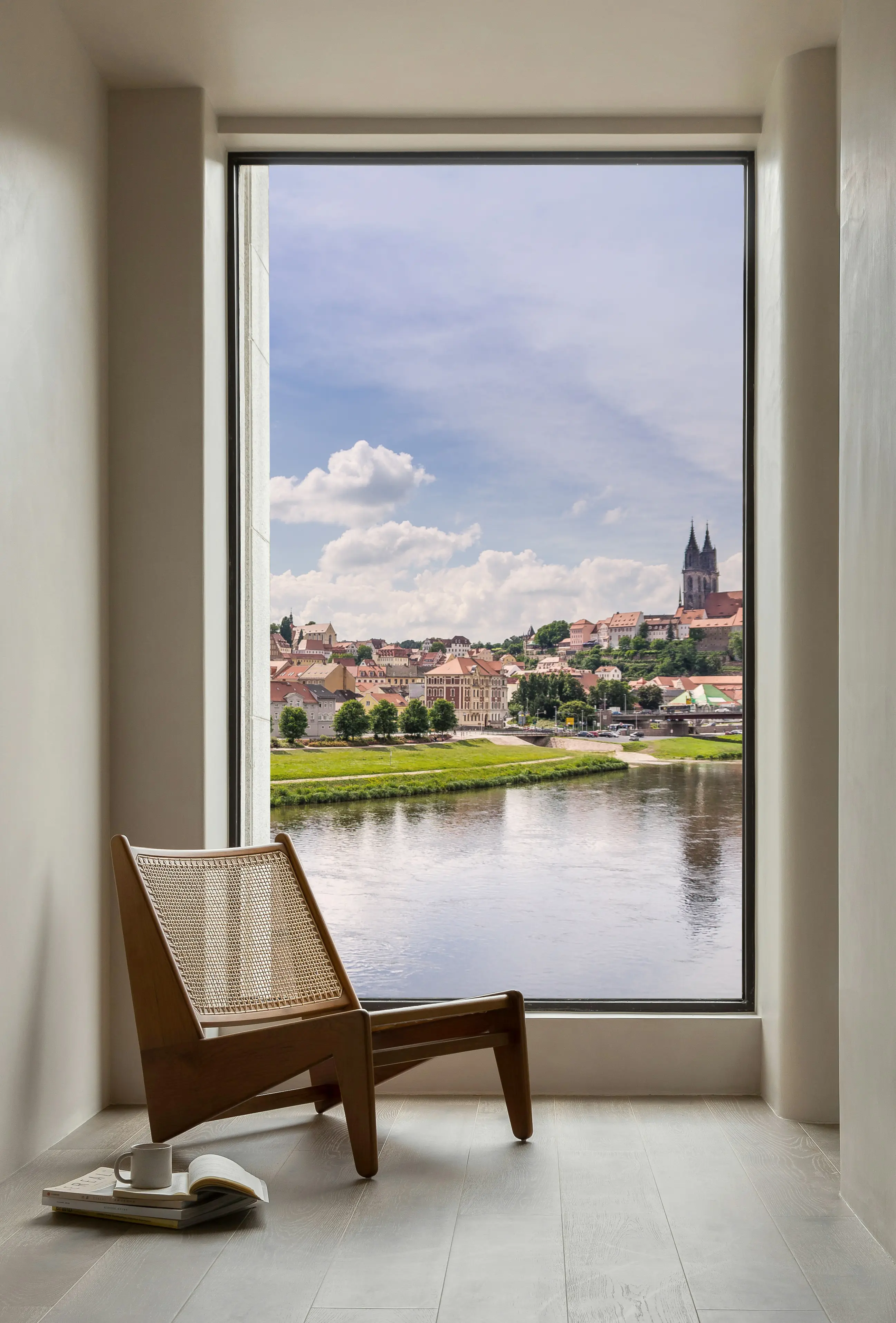 Blick über die Elbe auf Meißen